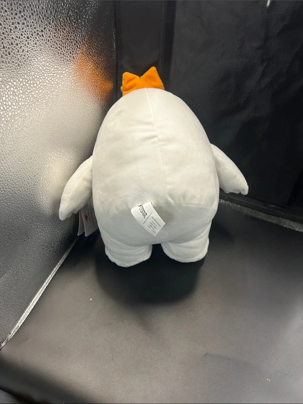 Kohl's White Plush Character with Orange Crown Accent